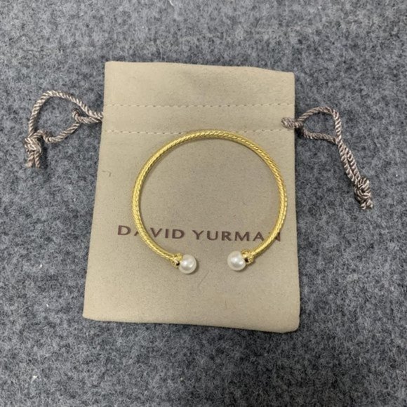 David Yurman  3mm Pearl Cable Classic Bangle - Picture 6 of 6